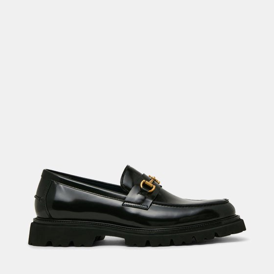 Naxos Flat Shoe BLACK LEATHER