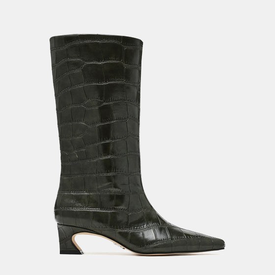Carousel Bootie GREEN SNAKE