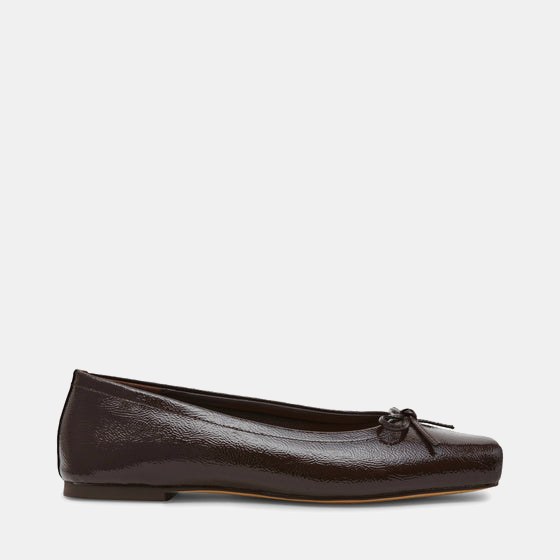 Eleve Flat Shoe BROWN PATENT